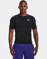 Under Armour Men's HeatGear Short Sleeve Shirt- Black