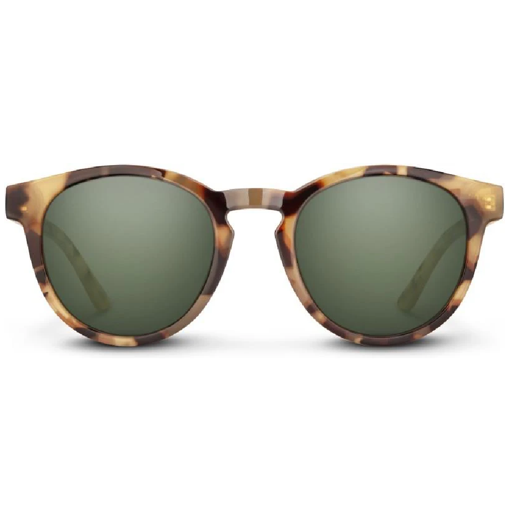 Suncloud Barnes Polarized Sunglasses Yellow Tortoise Grey Green Lens