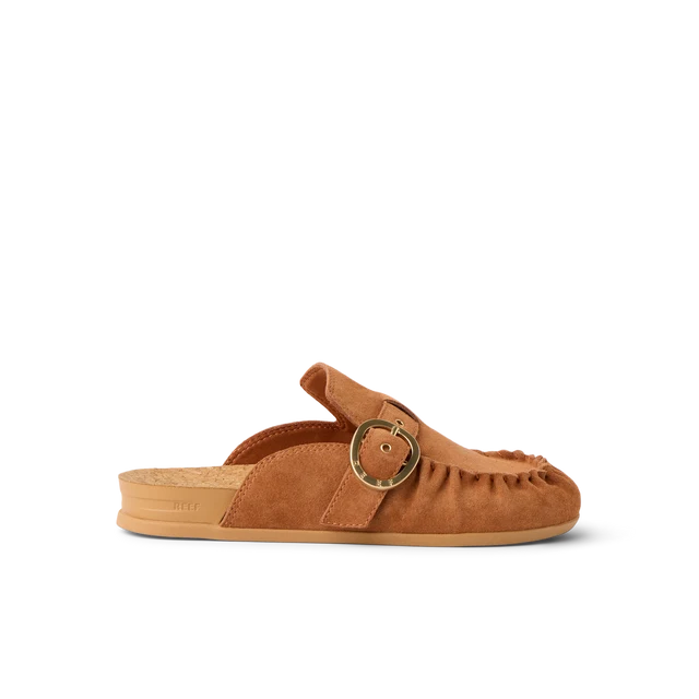 Reef Women's Vista Siena Leather Mule - Dark Honey