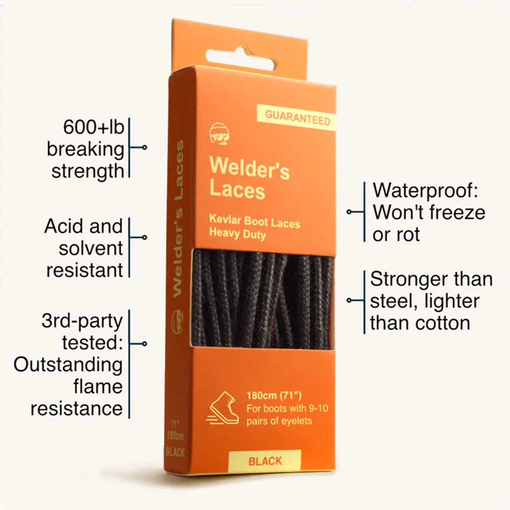 Adventure Andy Welder’s Laces – Black