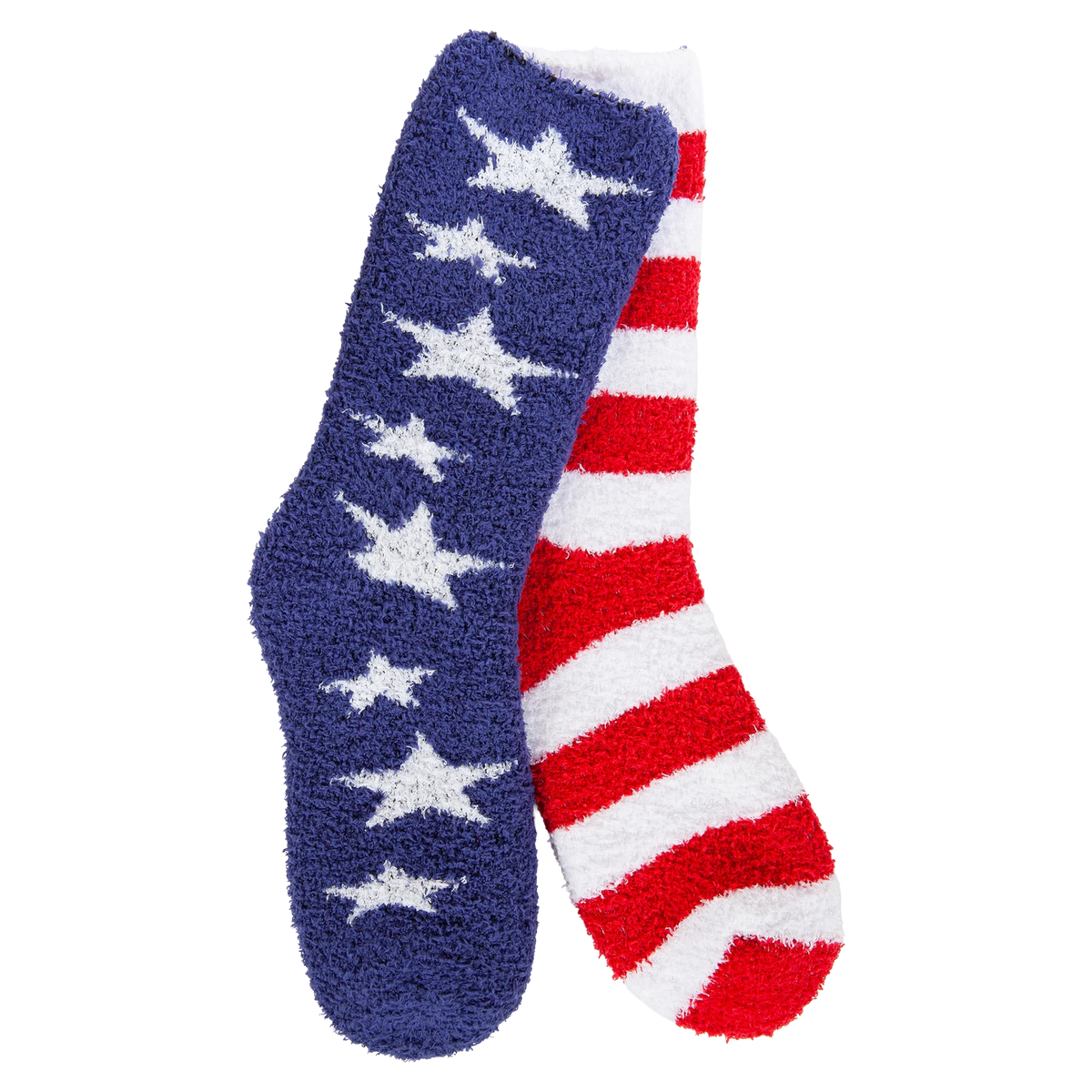 World's Softest Socks Fireside Cozy Crew - Stars and Stripes