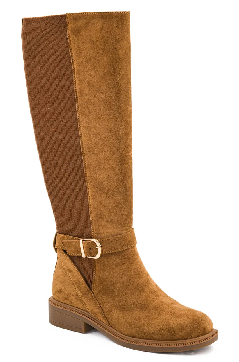 Corkys - We Ride At Dawn - Camel Faux Suede