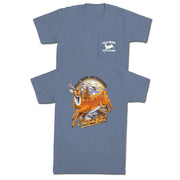 Old Row Men's Chasin' Tail Pocket Tee - Blue Jean