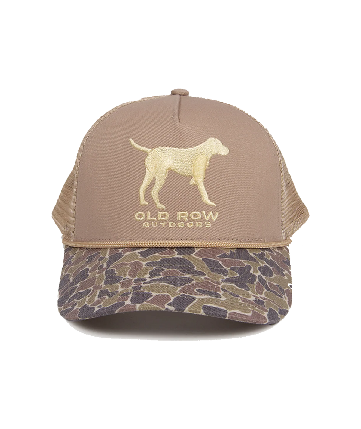 Old Row Men's Camo Pointer Mesh Back Cap - Brown