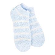 World's Softest Socks Cozy Low - Oxford Blue Stripe