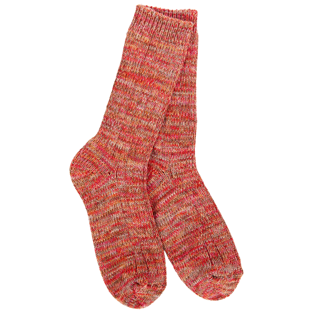 World's Softest Socks Women's Weekend Missioni Crew - Brick