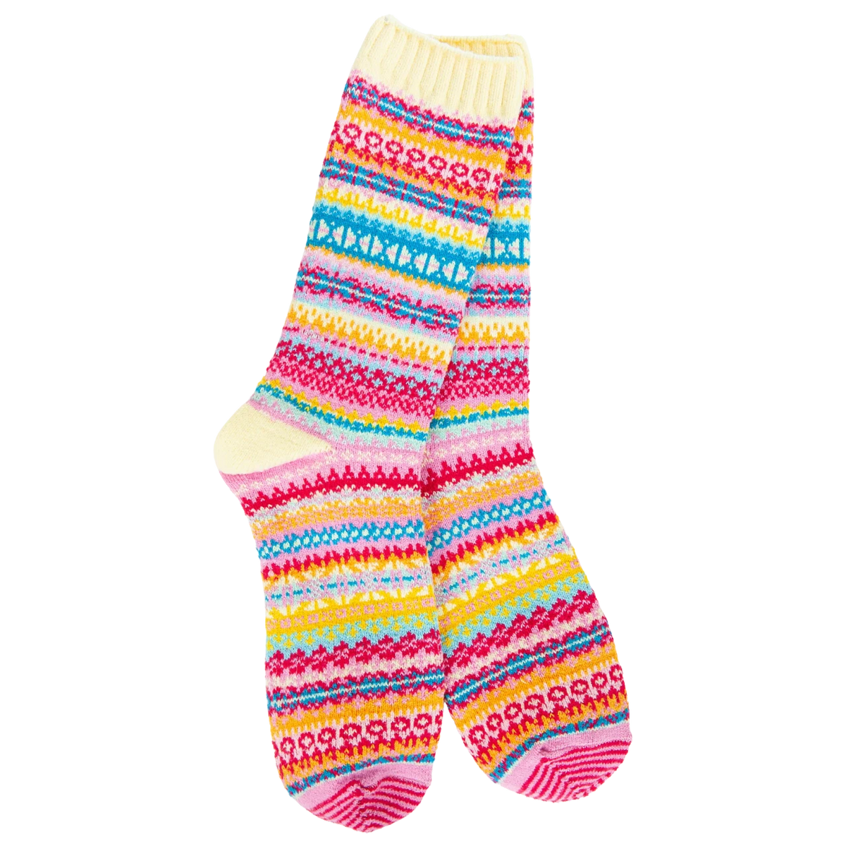 World's Softest Socks Women's Weekend Nordic Crew - Whimsy