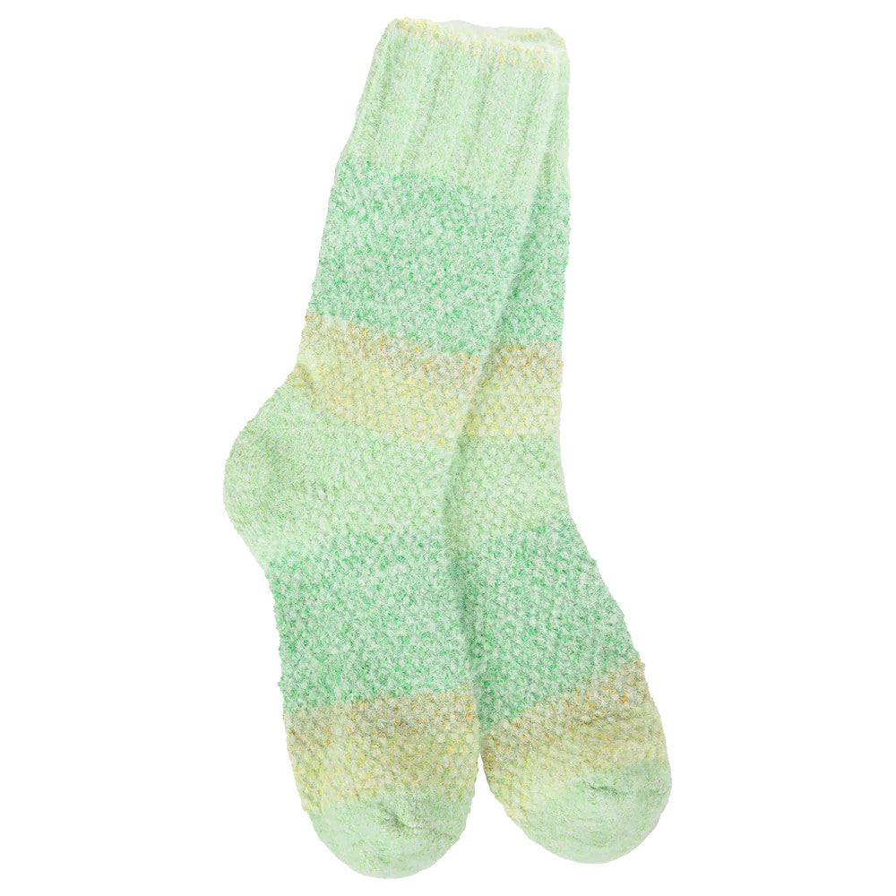 World’s Softest Ombre Light Crew Socks – Lemon Lime