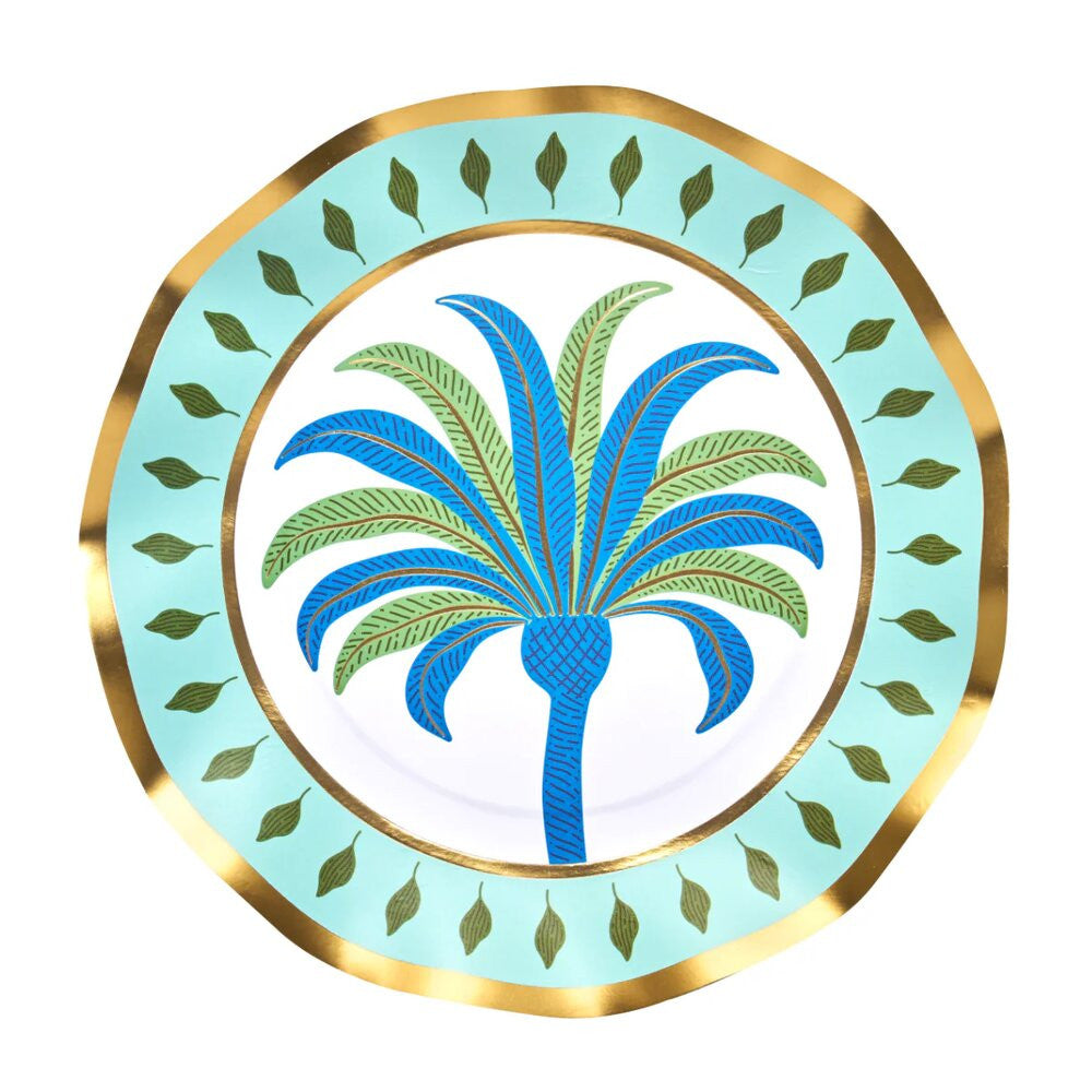 Sophistiplate Preppy Palm Salad Plates - 8 Pack