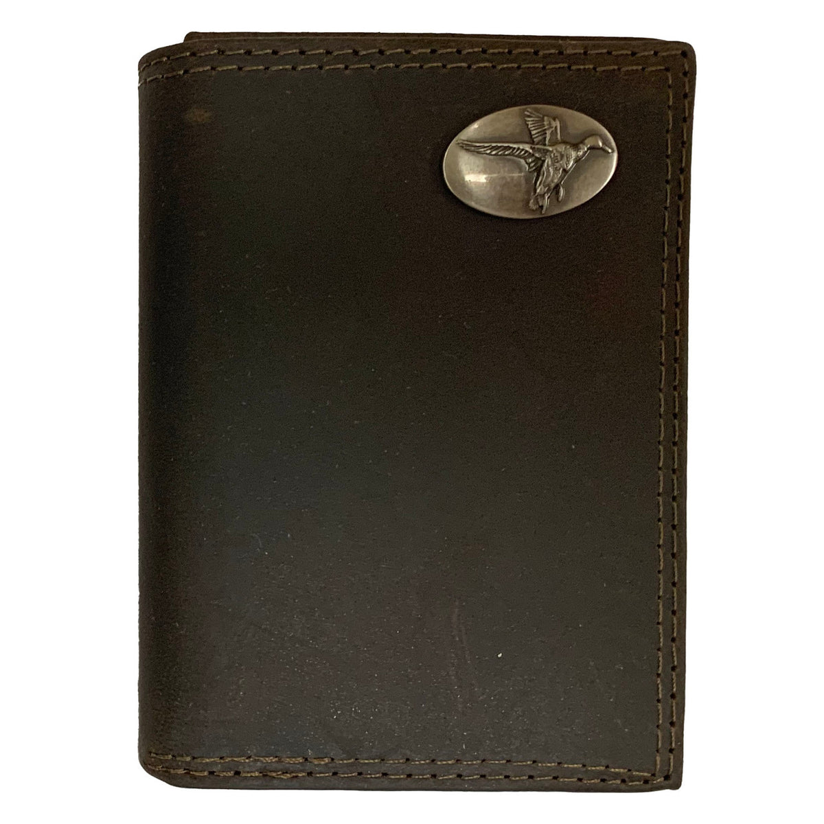 Zep-Pro Crazy Horse Leather Trifold - Mallard Duck