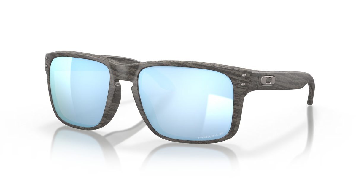 Oakley Holbrook Woodgrain Collection Polarized Sunglasses - Prizm Deep Water