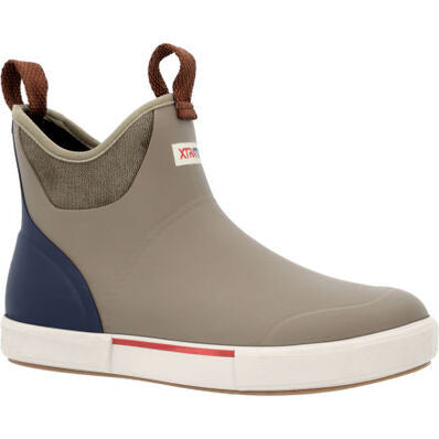 XTRATUF Men's Vintage 6 inch Ankle Deck Boot - Vintage Olive