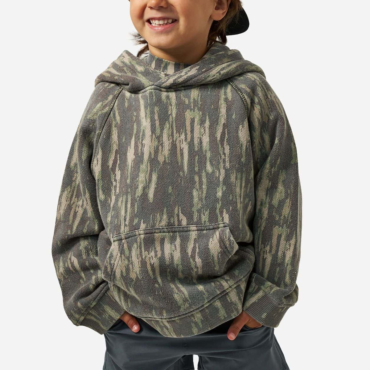 Burlebo Youth Boys Vintage Washed Hoodie