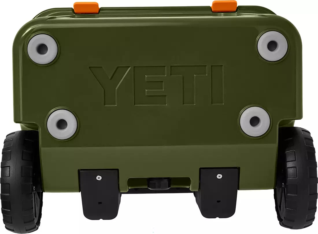 Yeti Roadie 32 Wheeled Cooler - Olive/King Crab Orange