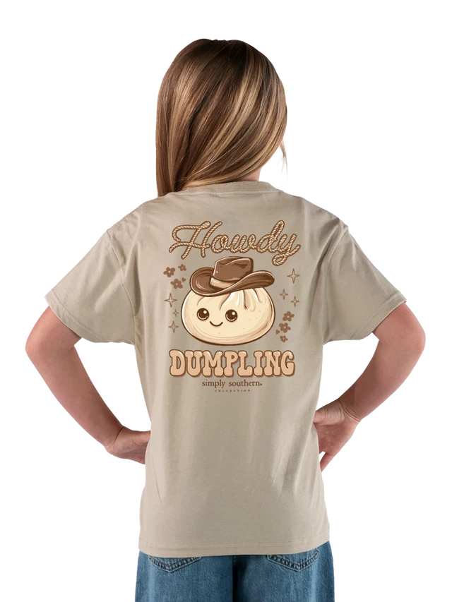 Simply Southern Youth Dumplings Tee - Clay