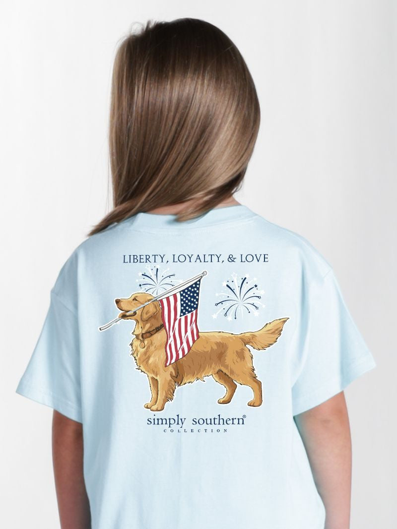 Simply Southern Youth Loyalty Tee - Ice