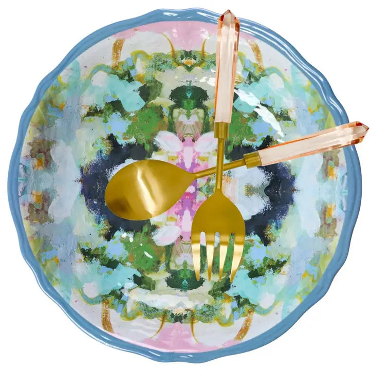 Laura Park Nantucket Bloom Melamine Serving Bowl