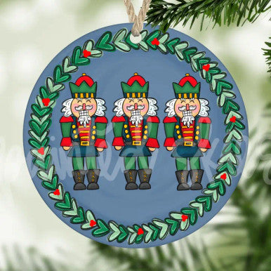 Painted Skies Nutcracker Christmas Ornament