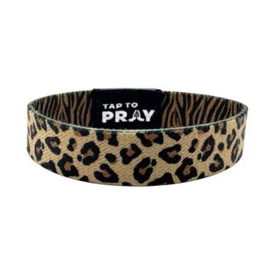 Tap To Pray Small Safari Leopard Wristband