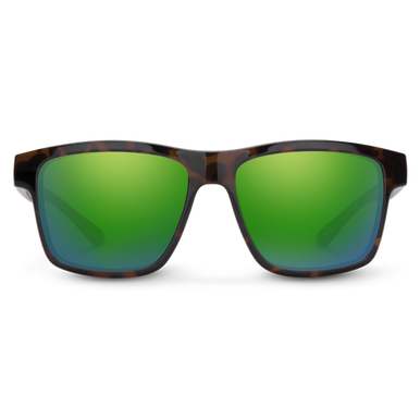 Suncloud A-Team Polarized Sunglasses- Matte Tortoise/Polar Green