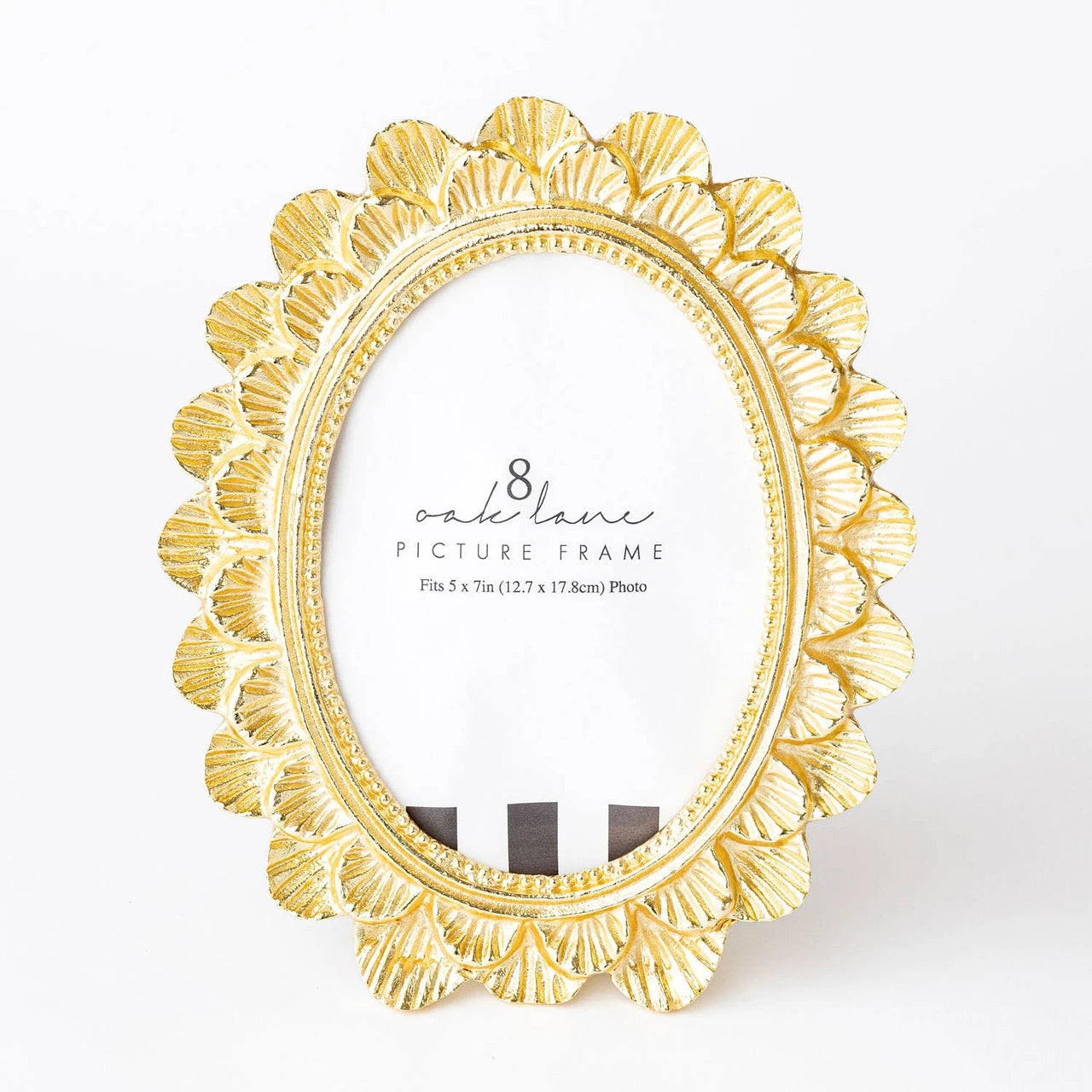 8 Oak Lane Gold Scalloped 5x7 Picture Frame