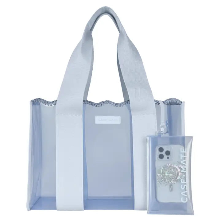 Case-Mate Carolina Blue Crochet Wave Jelly Tote Bag