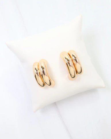 Barbourville Double Hoop Earring - Gold