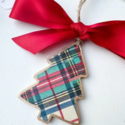 SoCharm Tartan Plaid 2 Tree Ornament