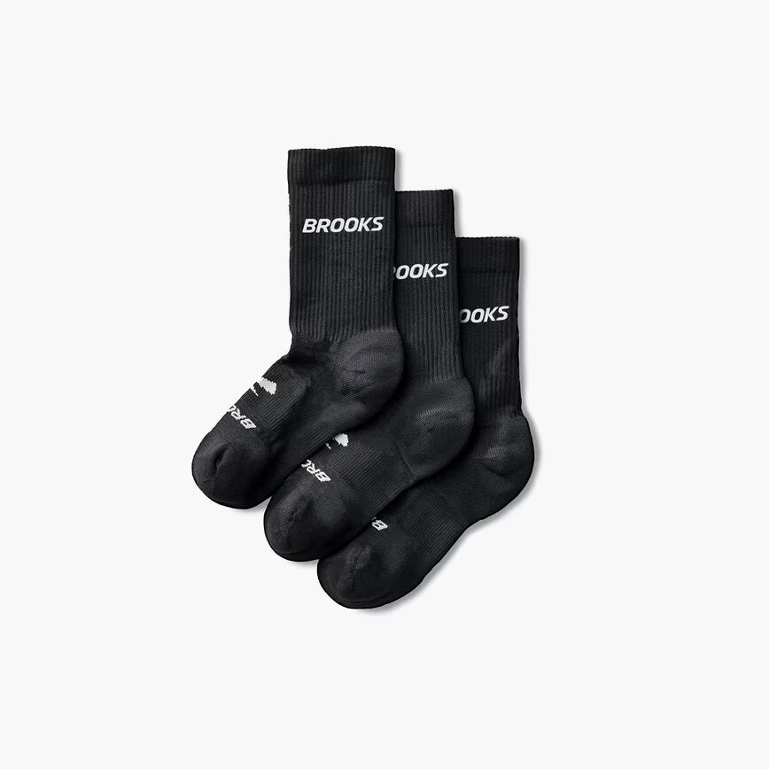 Brooks Run-In Crew 3-Pack Socks