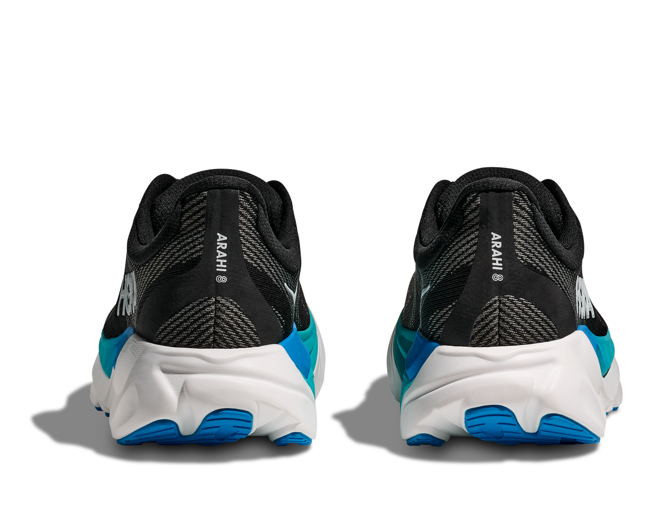 HOKA Arahi 8 Wide Men’s Running Shoe - Black/Skyward Blue