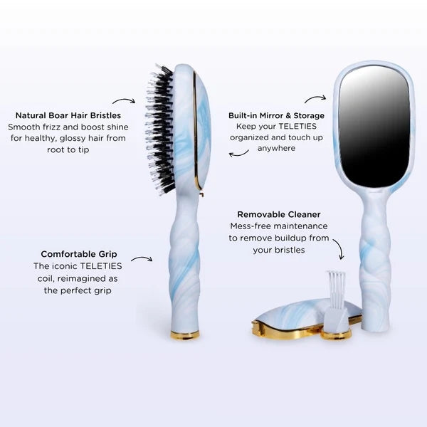 Teleties Boar Bristle Hair Brush - Tide & True