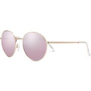 Suncloud Bridge City Sunglasses - Rose Gold with Polarized Pink Gold Mirror Lens
