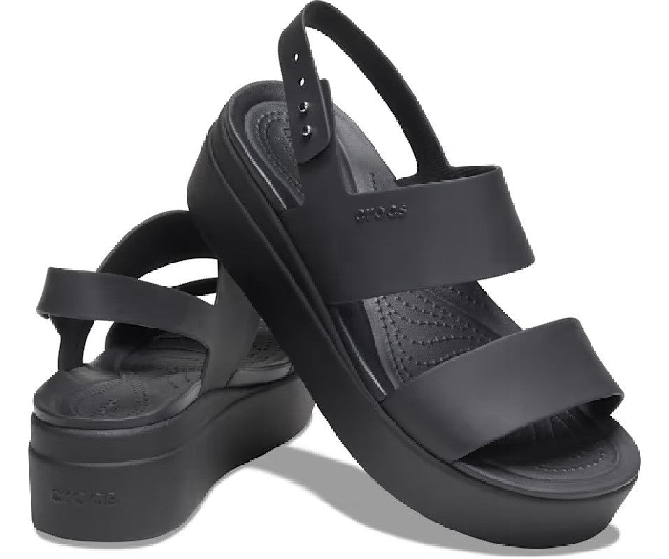 Crocs Women's Brooklyn Low Wedge - Black/Black