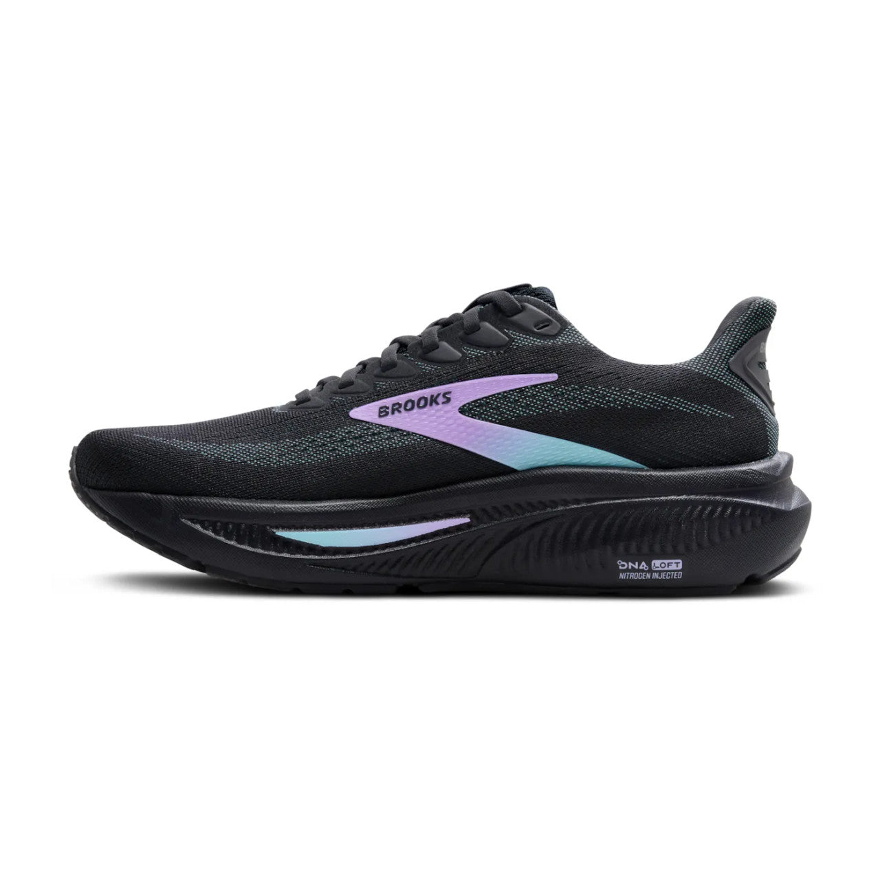 Brooks Women's Ghost 17 Running Shoes - Grey/Clearwater/Purple