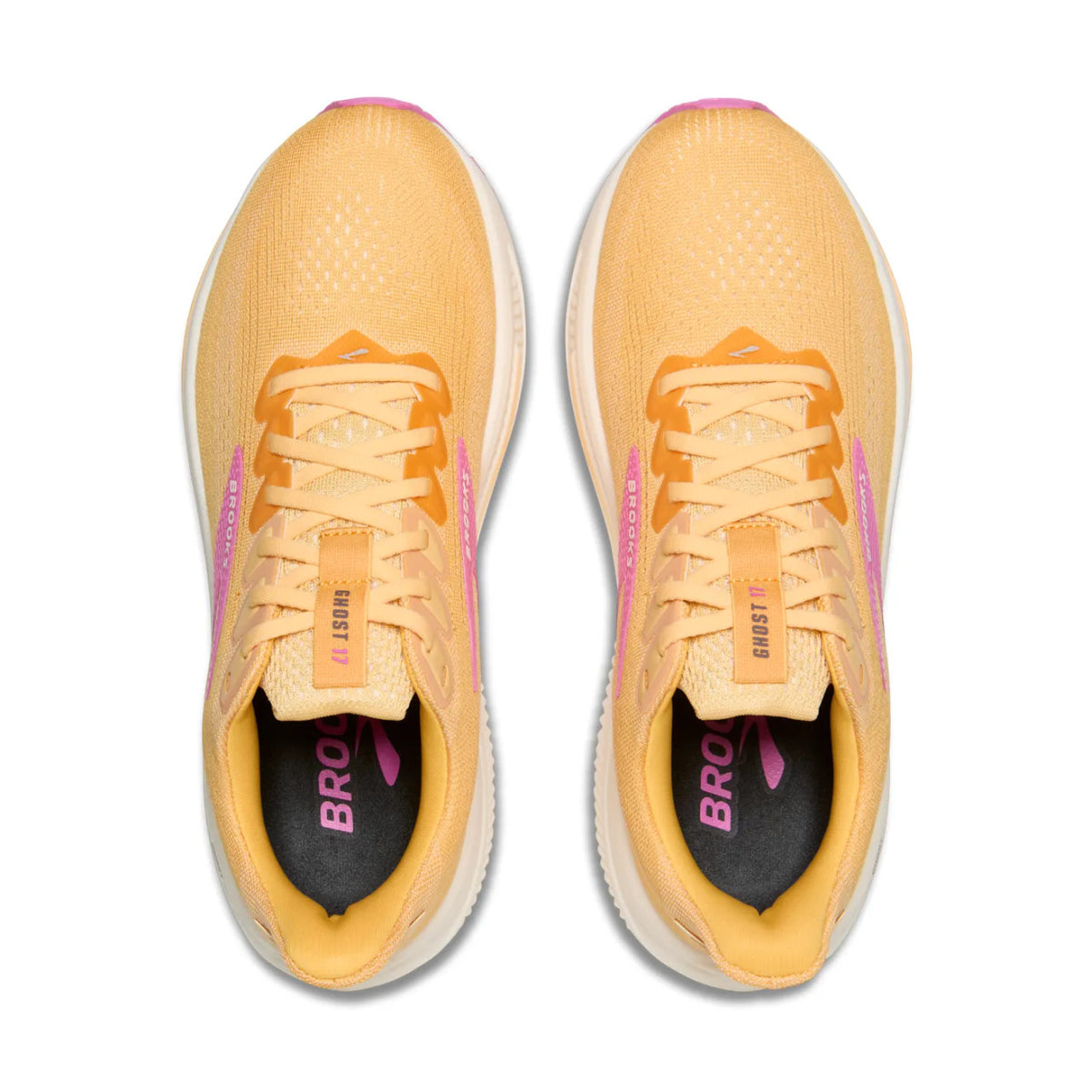 Brooks Women's Ghost 17 Running Shoes - Apricot/Grey/Pink