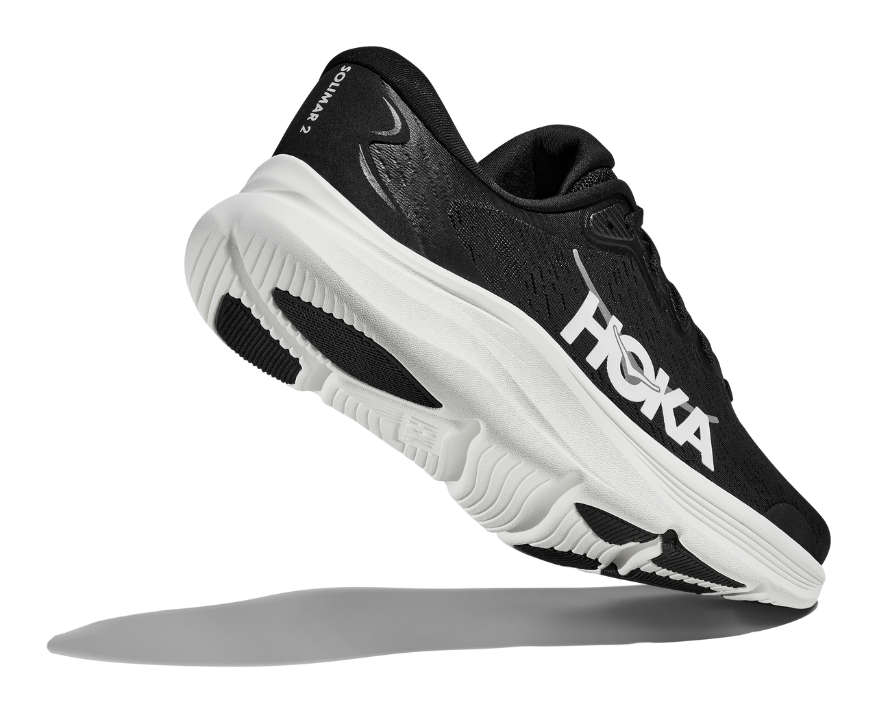 HOKA Solimar 2 Women’s Wide Neutral Everyday Trainer - Black/White