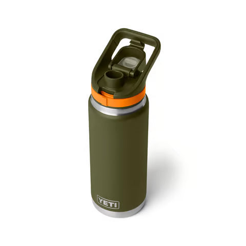 Yeti Rambler 26oz Bottle with Flip Chug Cap - King Crab Orange/Olive