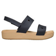 Crocs Girls' Brooklyn Sandal - Black/Cashew
