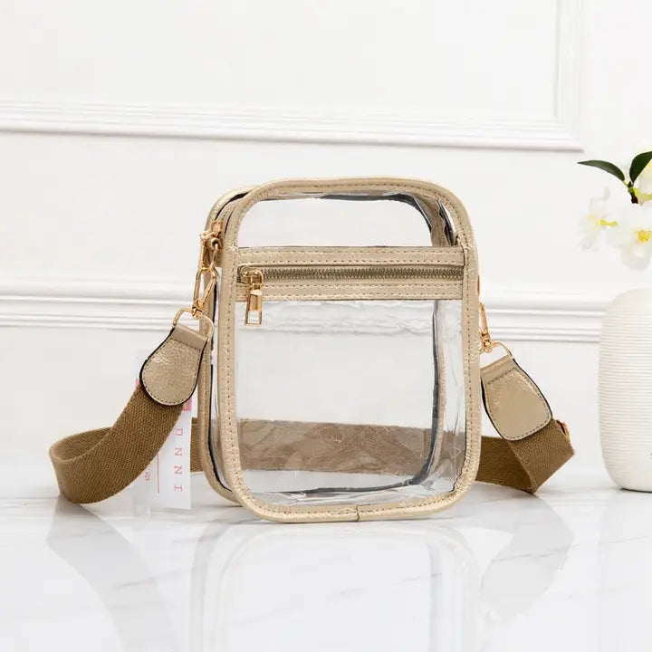 Queens Designs Game Day Stadium Square Clear Bags