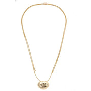 Canvas Ellison Organic Pendant Necklace - Shiny Gold