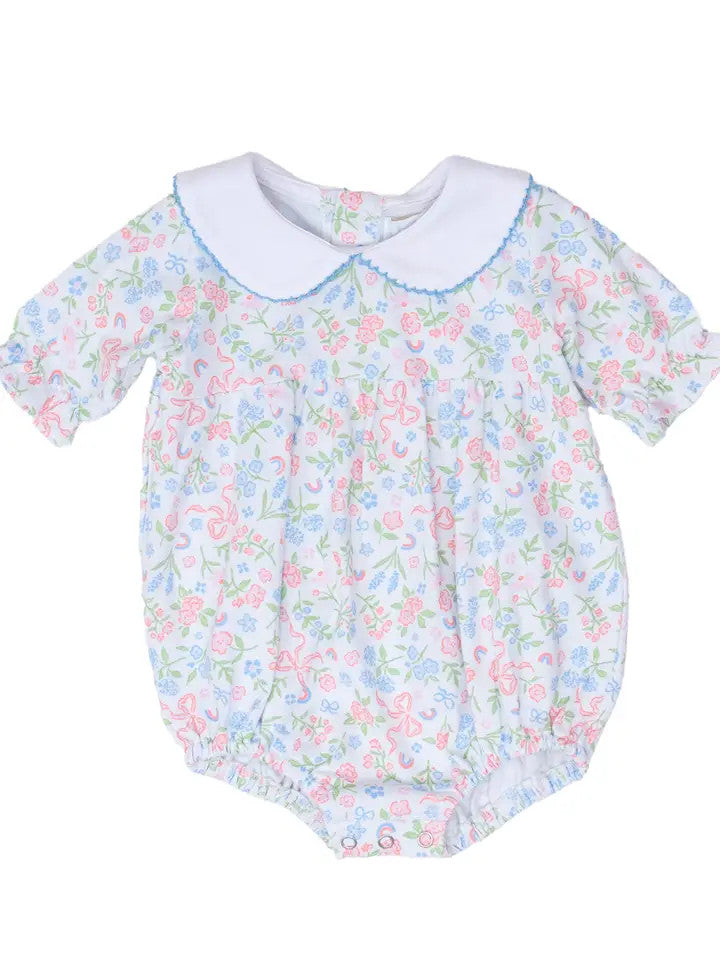 The Oaks Apparel Company Infant Girls Mary Mills Ditsy Bow Bubble
