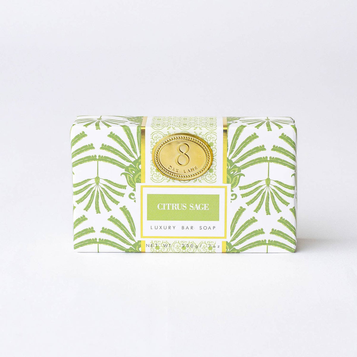 8 Oak Lane Citrus Sage Wrapped Bar Soap