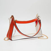 Queens Designs Game Day Stadium Clear Satchel Bag