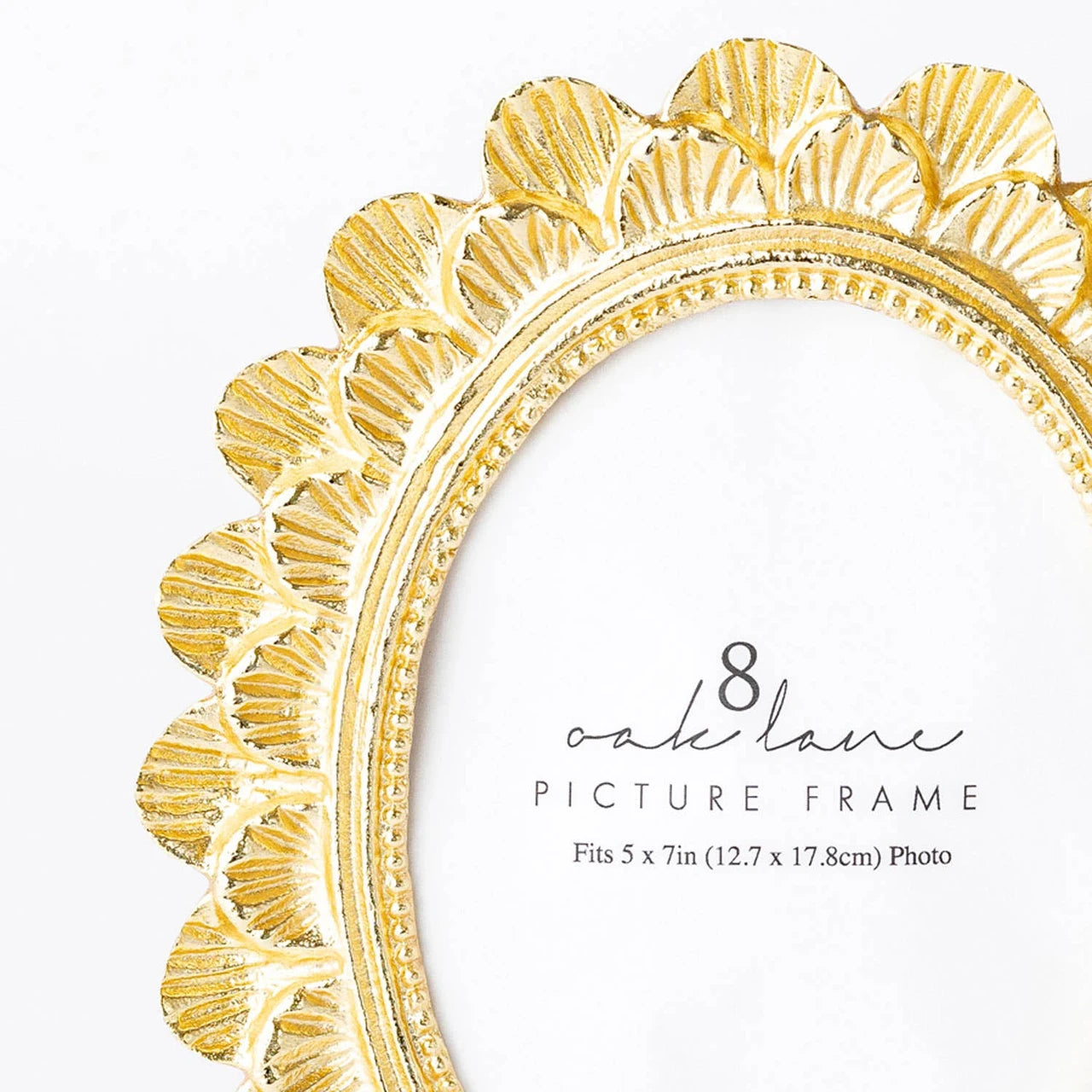 8 Oak Lane Gold Scalloped 5x7 Picture Frame