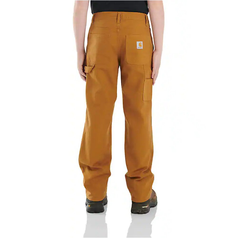 Carhartt Boys' Canvas Dungaree Jean - Carhartt Brown