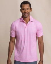Southern Tide Men's Driver Paradise Shores Printed Polo - Orchid Pink