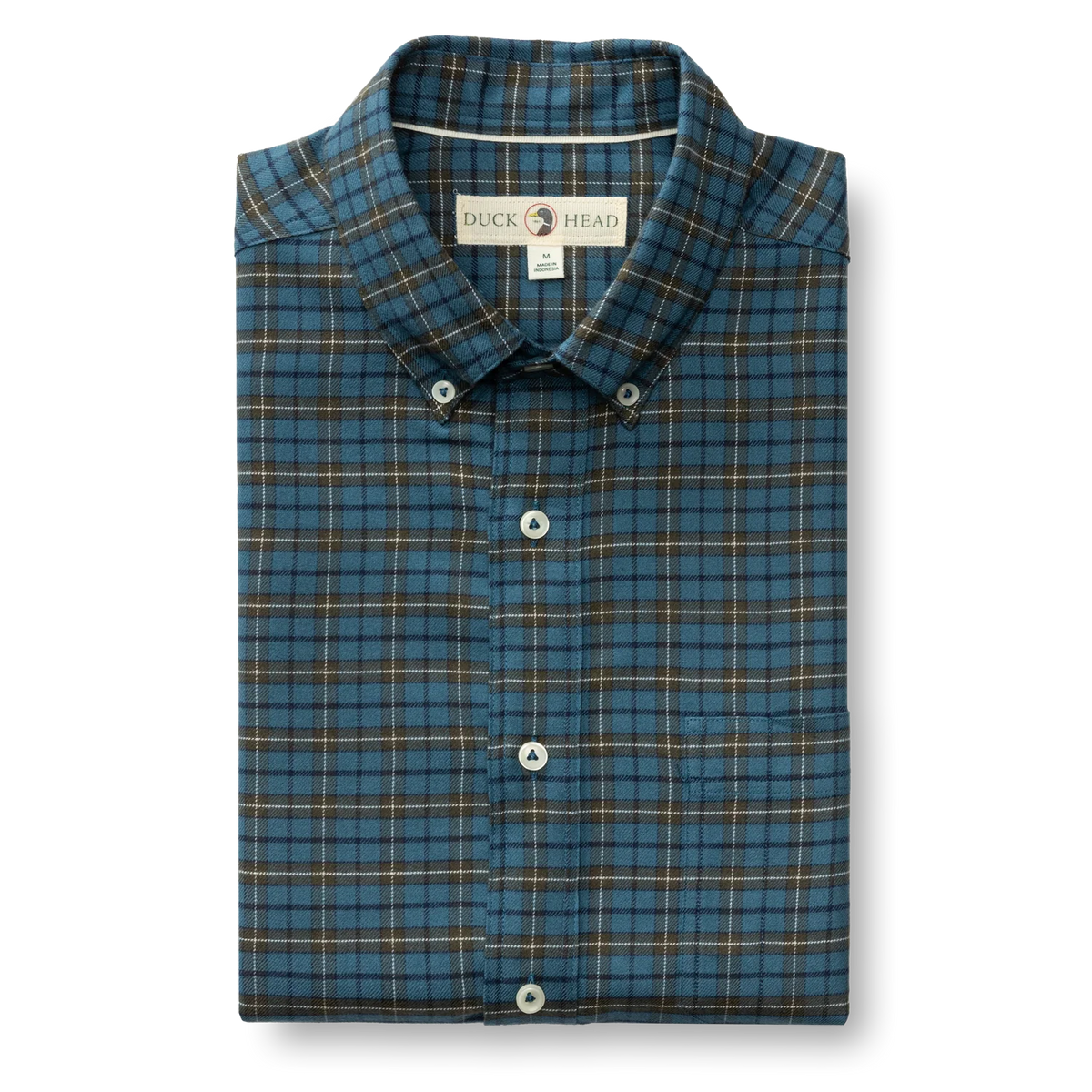 Duck Head Men's Wexler Cotton Flannel Sport Shirt