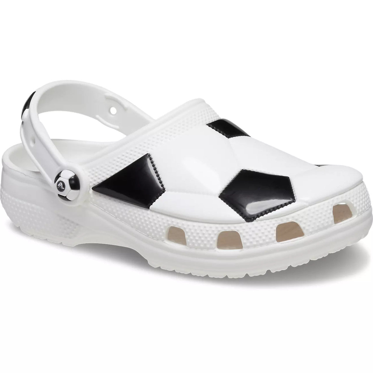 Crocs Toddler Soccer Ball Clogs - White/Black