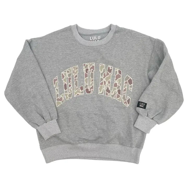 Lulu Mac Women's Crewneck Sweatshirt - Light Grey