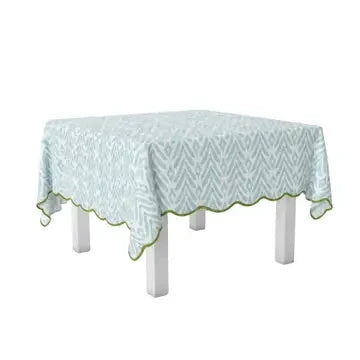 Laura Park Petite Frond Blue Square Game Tablecloth